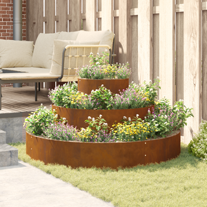 Fioriera in Metallo Acciaio Resistente agli Agenti Atmosferici