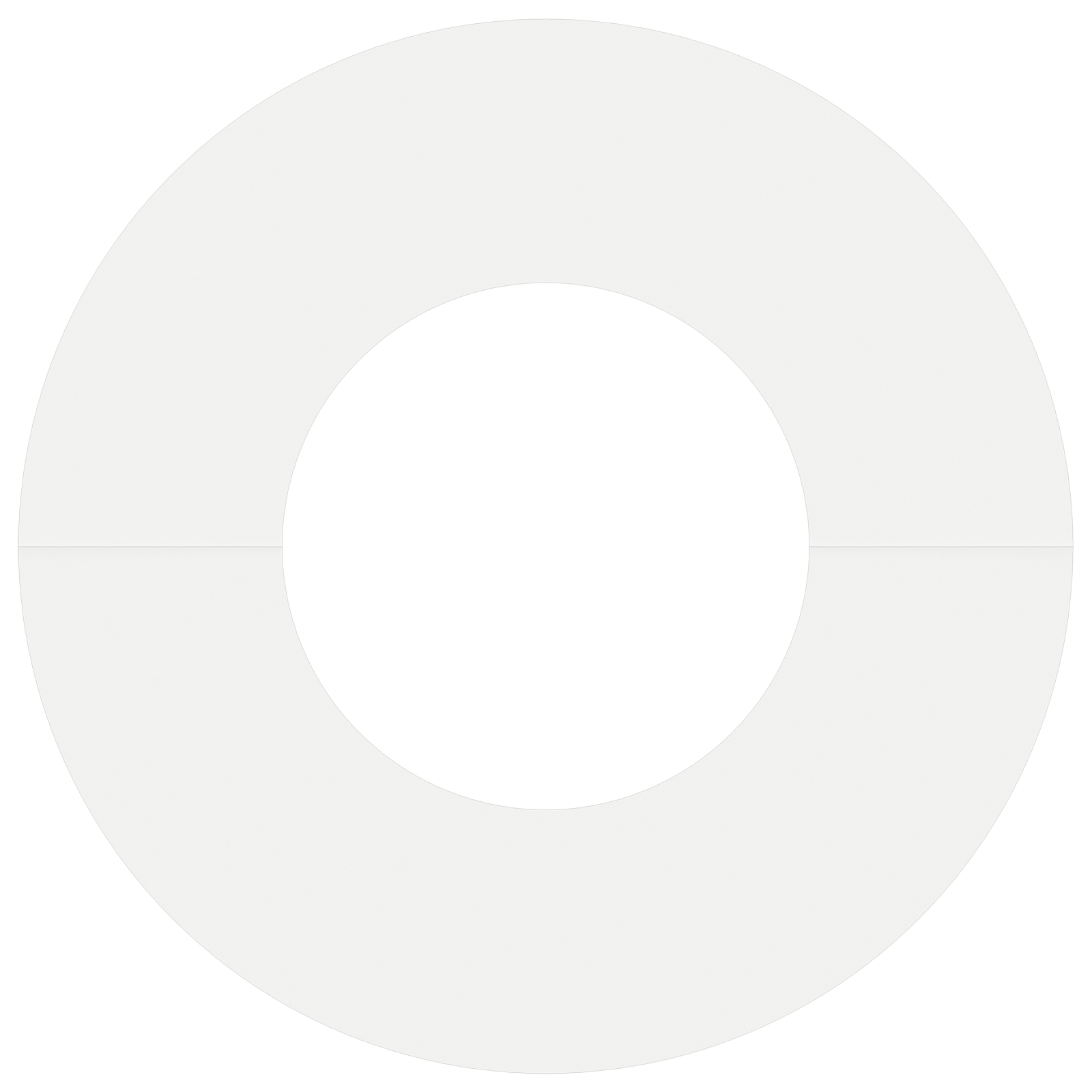 Fioriera in Ceramica Bianca Ceramica Grande Rotonda Moderna