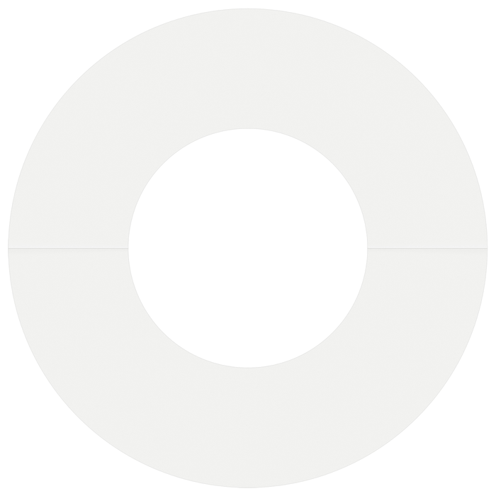 Fioriera in Ceramica Bianca Ceramica Grande Rotonda Moderna