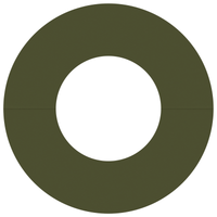 Fioriera di plastica Verde oliva Plastica Grande Fioriera