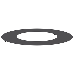 Anello per fioriera in metallo Nero Metallo 70 cm di diametro