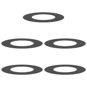 Vasi in Plastica Nero Plastica Grande Durevole Vaso in Plastica