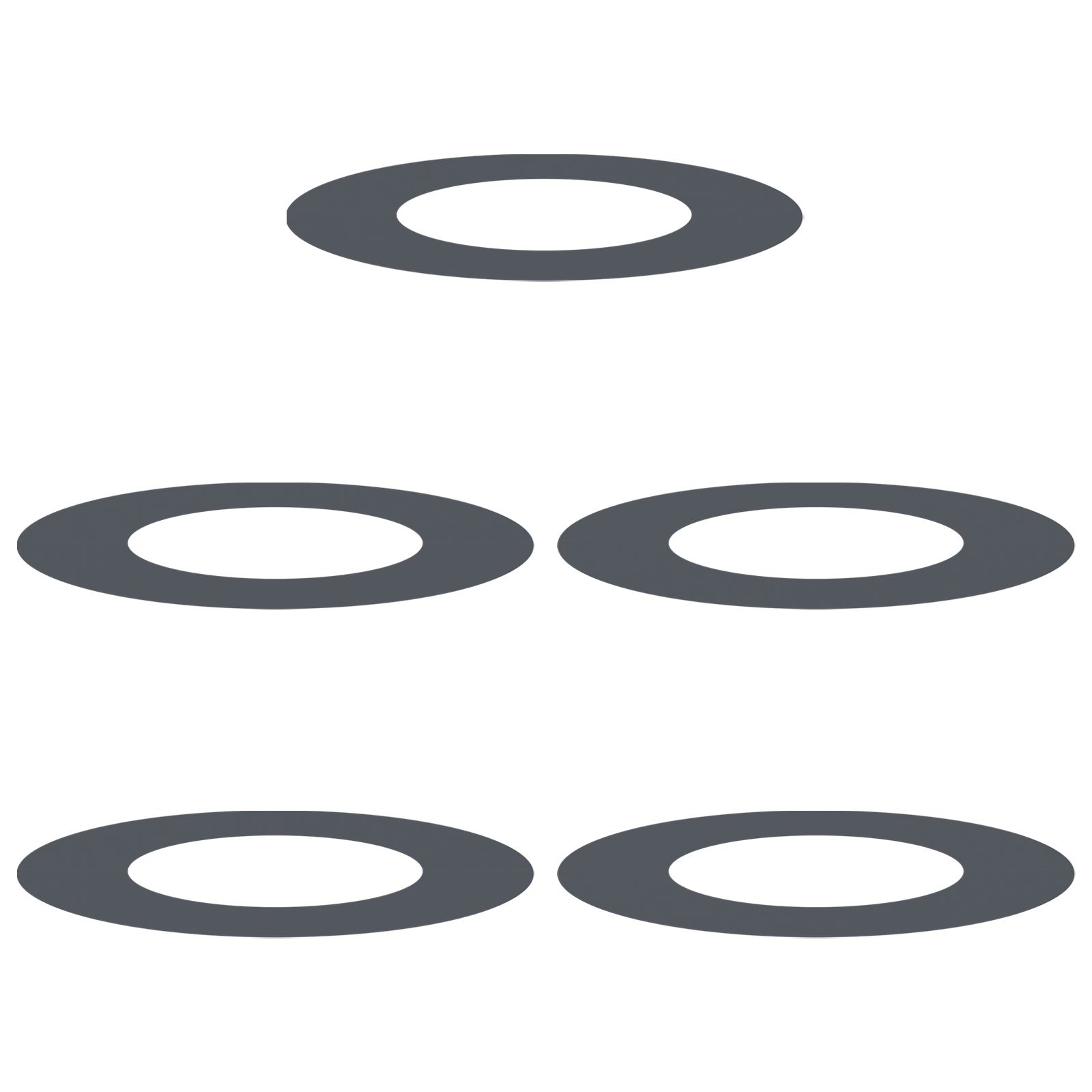 Set di Fioriere in Plastica Antracite Plastica Grande Durevole