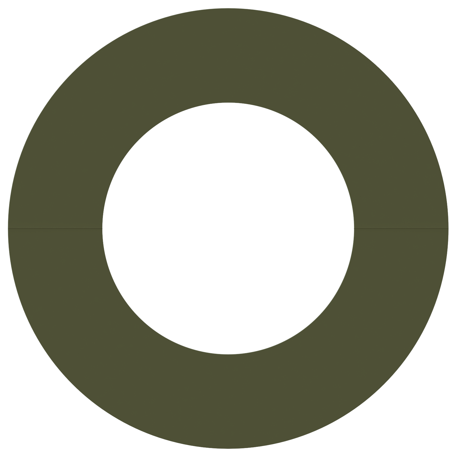 Fioriera Verde Oliva Verde oliva Ceramica Grande