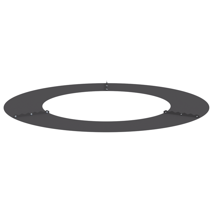 Vaso in Plastica Nero Plastica Grande Rotondo Moderno