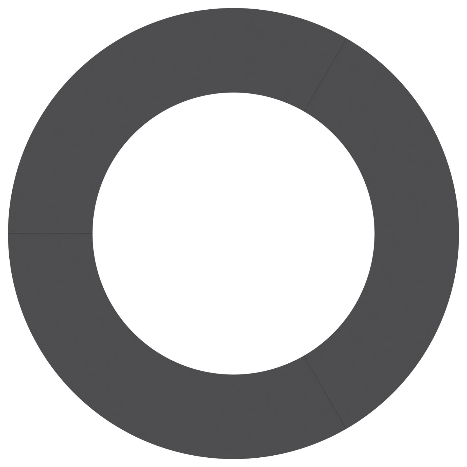 Vaso in Plastica Nero Plastica Grande Rotondo Moderno