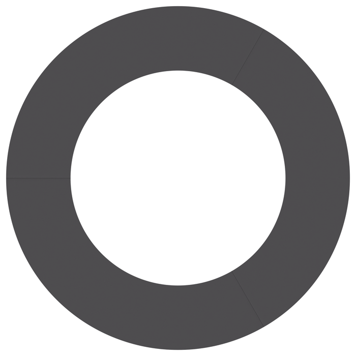 Vaso in Plastica Nero Plastica Grande Rotondo Moderno