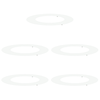 Set di Vasi in Plastica Bianco Plastica Grande Vasi