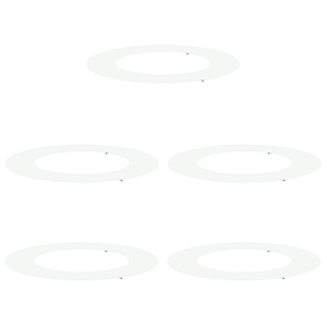 Set di Vasi in Plastica Bianco Plastica Grande Vasi