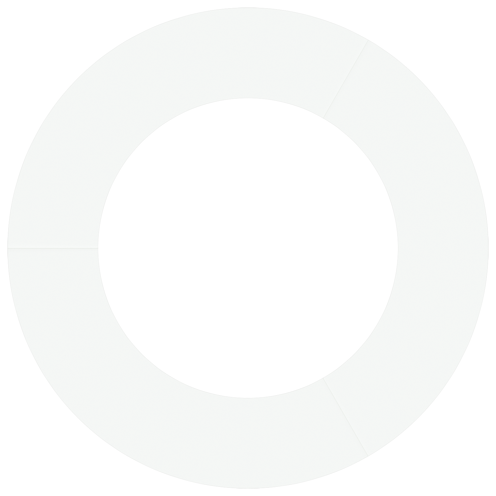 Set di Vasi in Plastica Bianco Plastica Grande Vasi