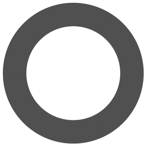 Fioriera in plastica Nera Plastica Grande Inserti decorativi