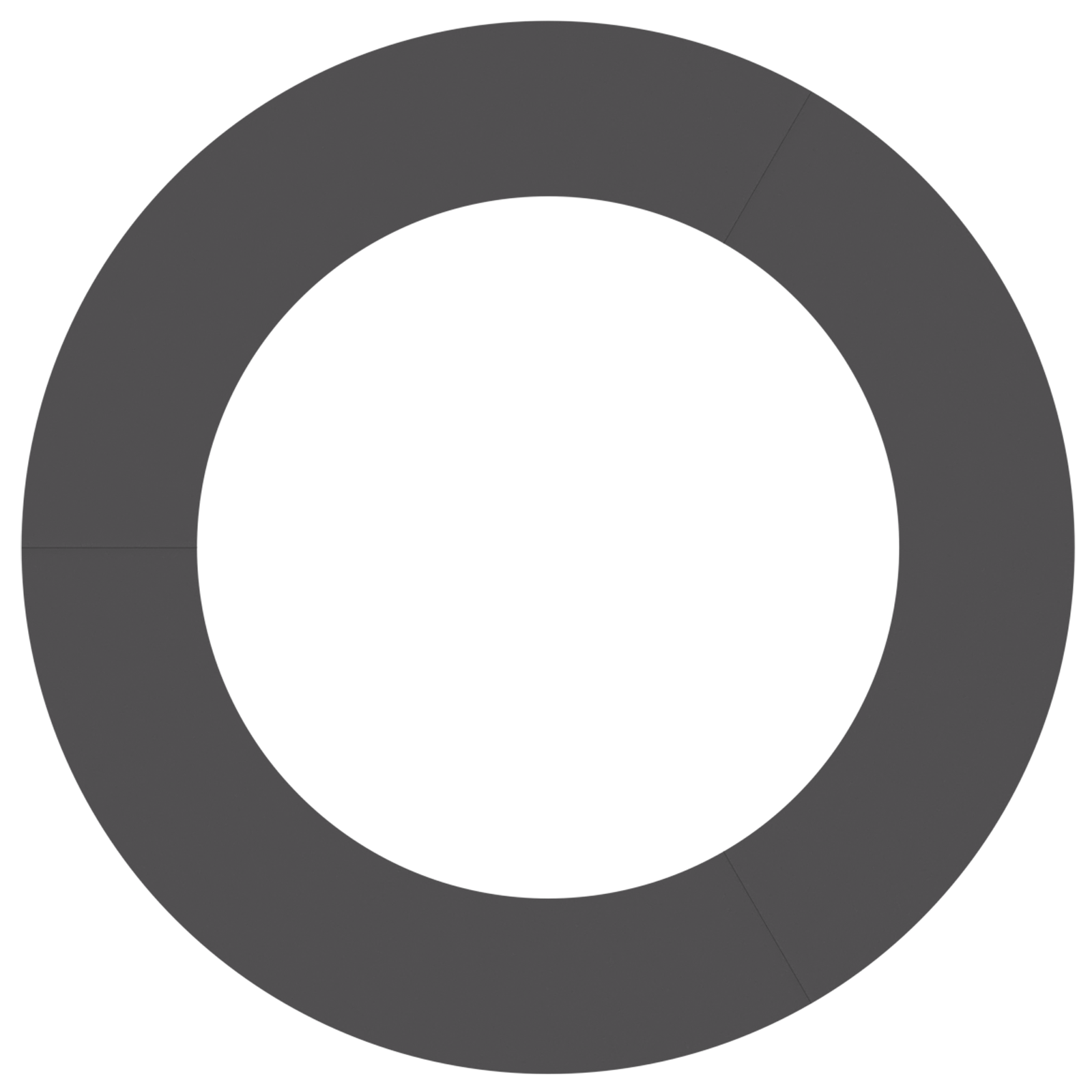 Set di Vasi in Plastica Nero Plastica 90 cm di diametro Durevole