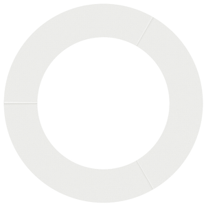 Fioriera Bianca Bianca Plastica Grande Leggera