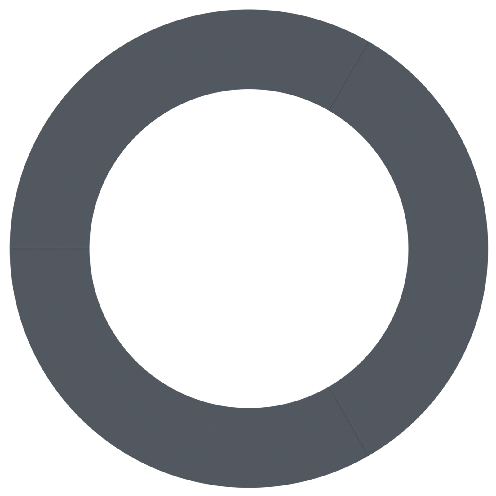 Fioriera antracite Antracite Metallo Grande Fioriera Rotonda