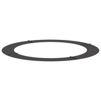 Fioriera grande in metallo Nera Metallo Grande Intarsi decorativi