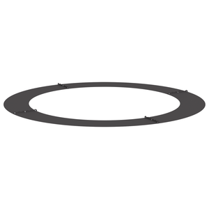 Fioriera grande in metallo Nera Metallo Grande Intarsi decorativi