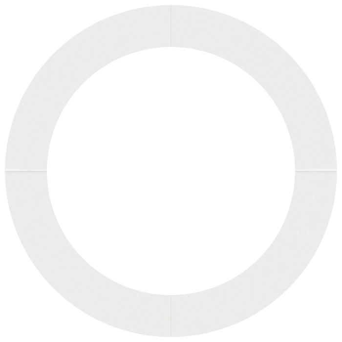 Vaso in Metallo Bianco Grande Bianco Metallo Grande Leggero