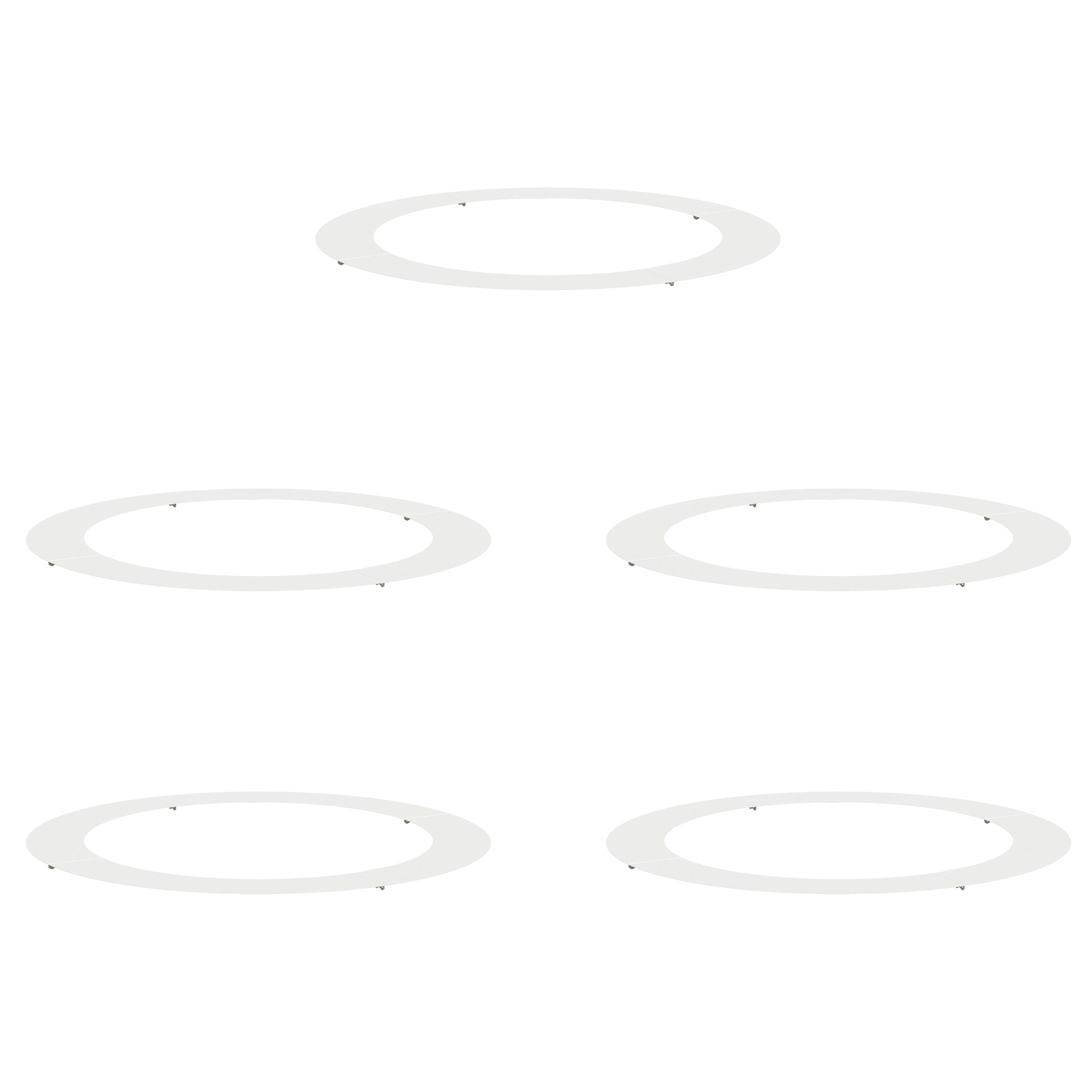 Vasi Bianchi Bianco Plastica Grande Vaso Bianco Rotondo