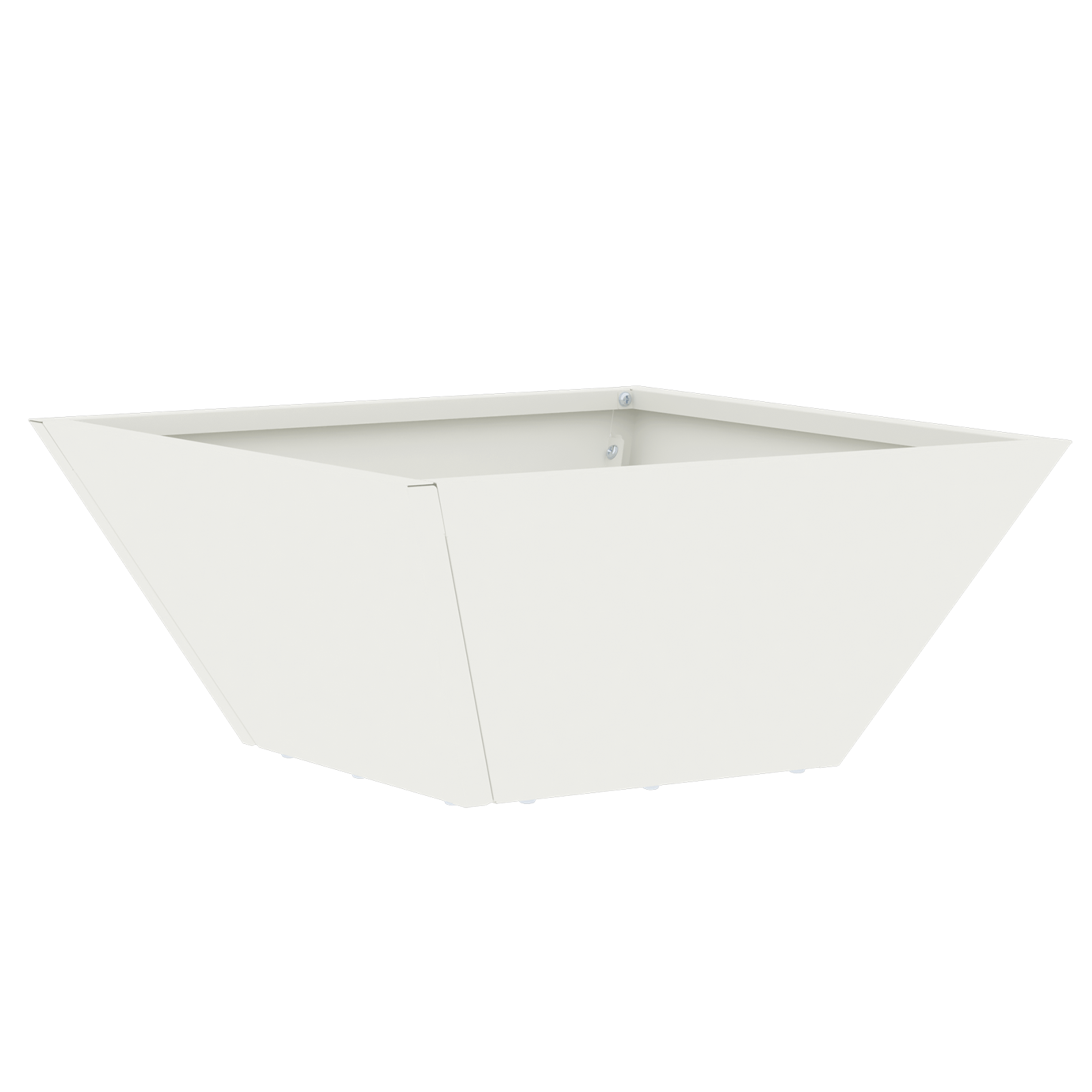 Set di Fioriere in Plastica Bianco Plastica 35 x 35 x 15 cm