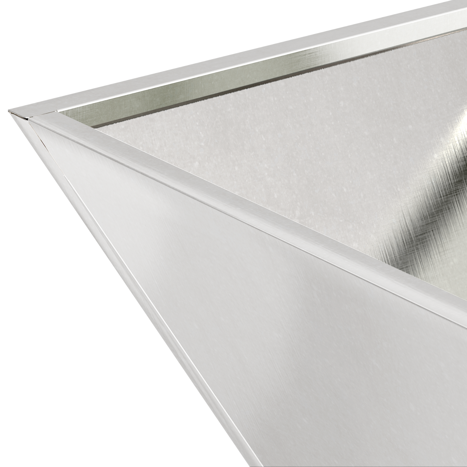 Fioriere a Ciotola per Giardino 5 pz 35x35x15 cm Acciaio Inossidabile