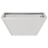 Fioriere a Ciotola per Giardino 5 pz 35x35x15 cm Acciaio Inossidabile