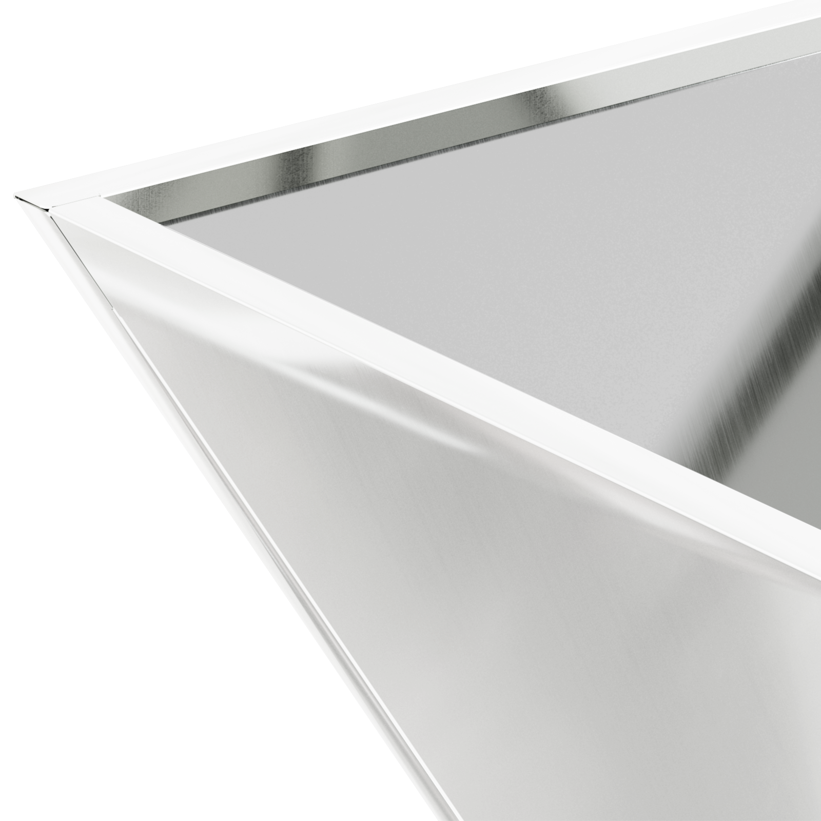 Vaso in Metallo Acciaio zincato 35 x 35 x 15 cm Vasi Vaso