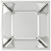 Vaso in Metallo Acciaio zincato 35 x 35 x 15 cm Vasi Vaso