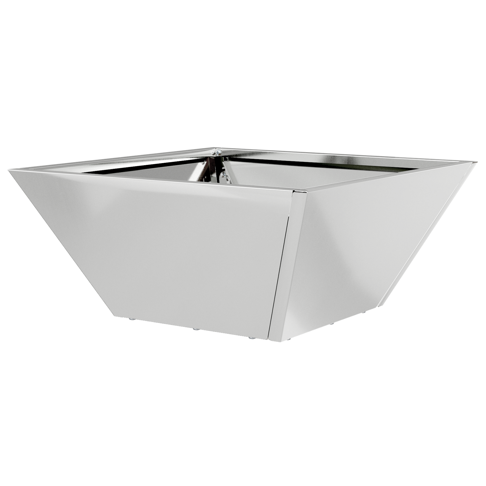 Set di Fioriere in Metallo Acciaio zincato 35 x 35 x 15 cm