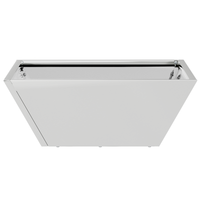 Vaso in Metallo Acciaio Inossidabile 40 x 40 x 15 cm