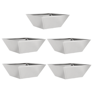 Fioriera Metallica Acciaio Inossidabile 40 x 40 x 15 cm Durevole