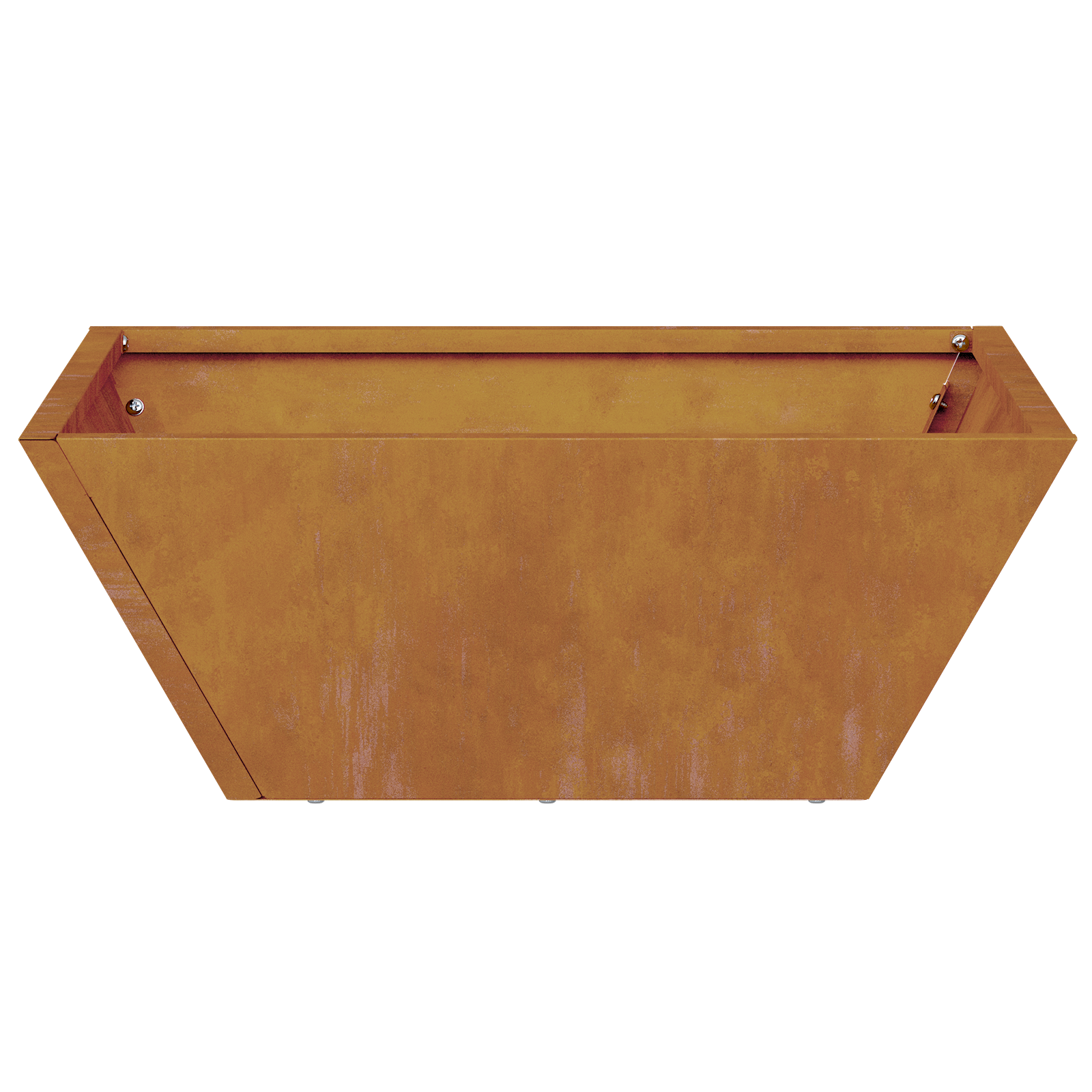 Vasi in Metallo Acciaio corten 40 x 40 x 15 cm Intarsi Decorativi