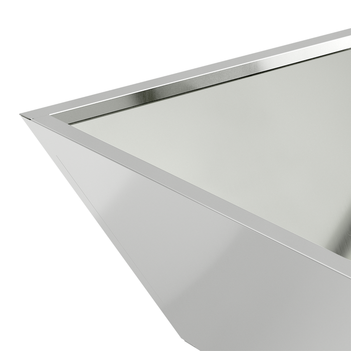 Fioriera in Metallo Acciaio zincato 50 x 50 x 15 cm