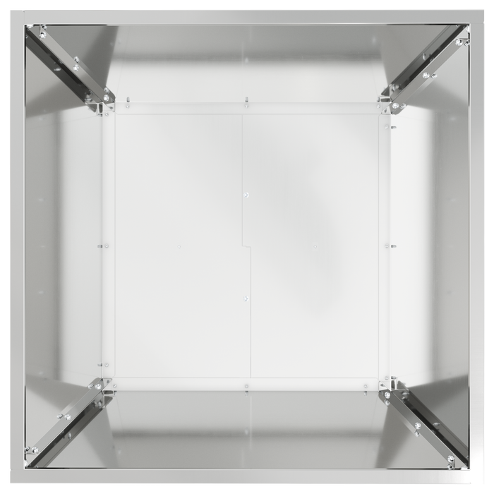 Fioriera in Metallo Acciaio zincato 50 x 50 x 15 cm