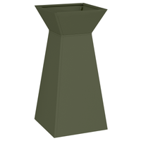 Supporto per Piante Verde Oliva Metallo 35 x 35 x 73 cm Fioriere