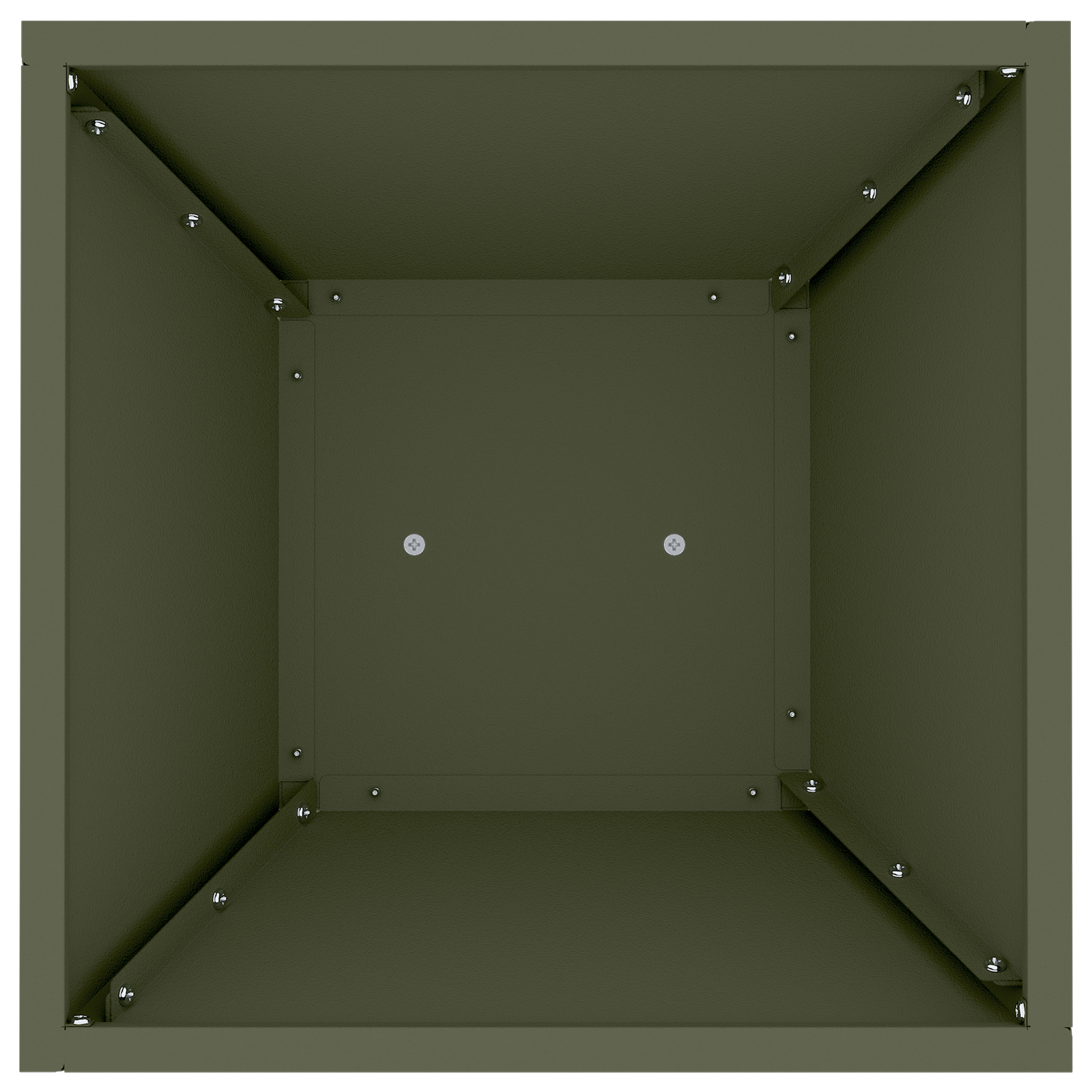 Supporto per Piante Verde Oliva Metallo 35 x 35 x 73 cm Fioriere