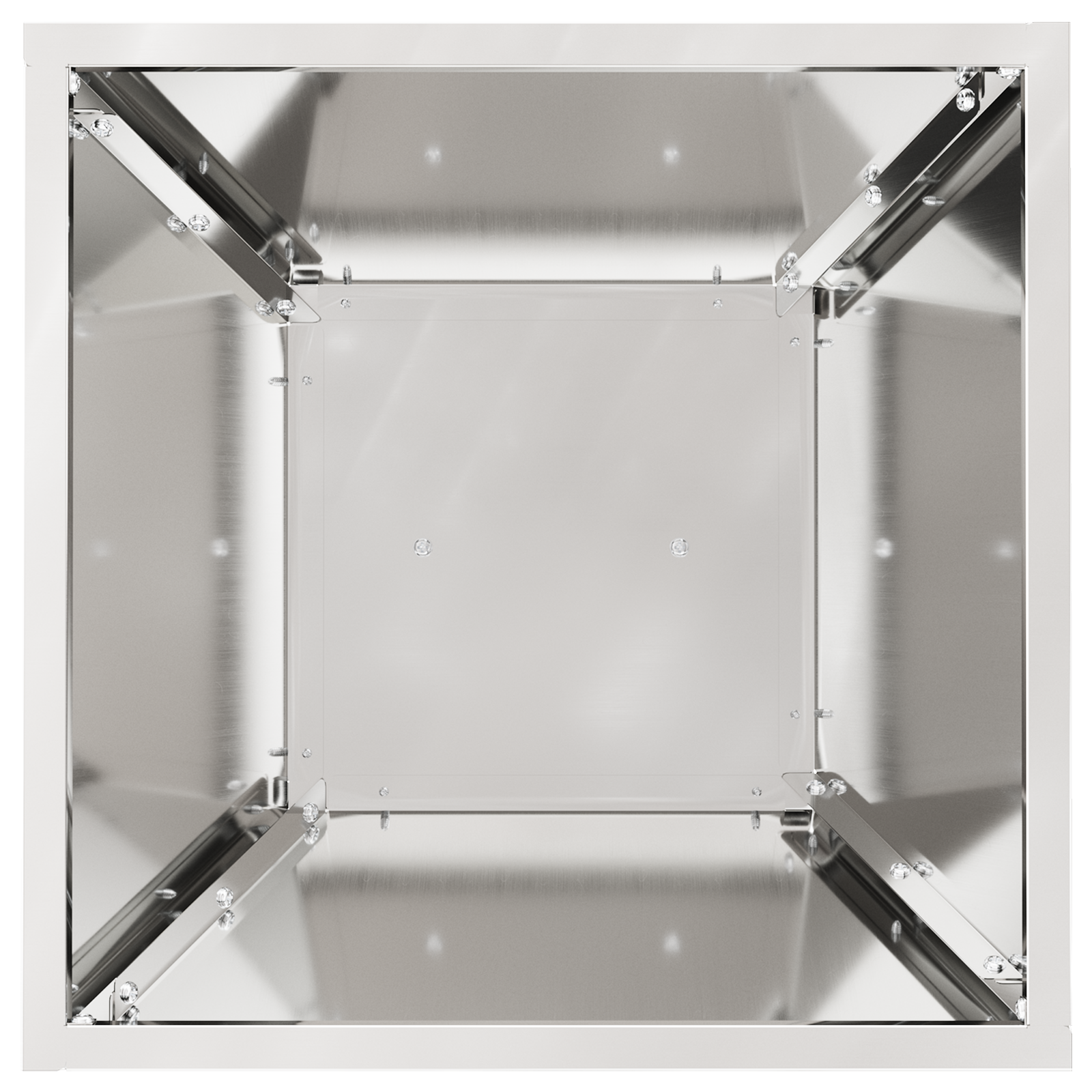 Fioriere in Metallo Acciaio zincato 35 x 35 x 73 cm