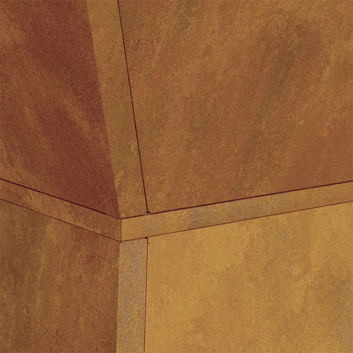 Supporto per Piante Acciaio Invecchiato 35 x 35 x 73 cm