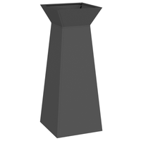 Supporto per Piante Nero Metallo 40 x 40 x 101 cm Fioriere