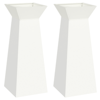 Supporto per Piante a Forma di Cono Bianco Plastica Grande