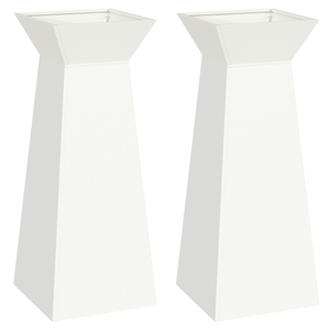 Supporto per Piante a Forma di Cono Bianco Plastica Grande