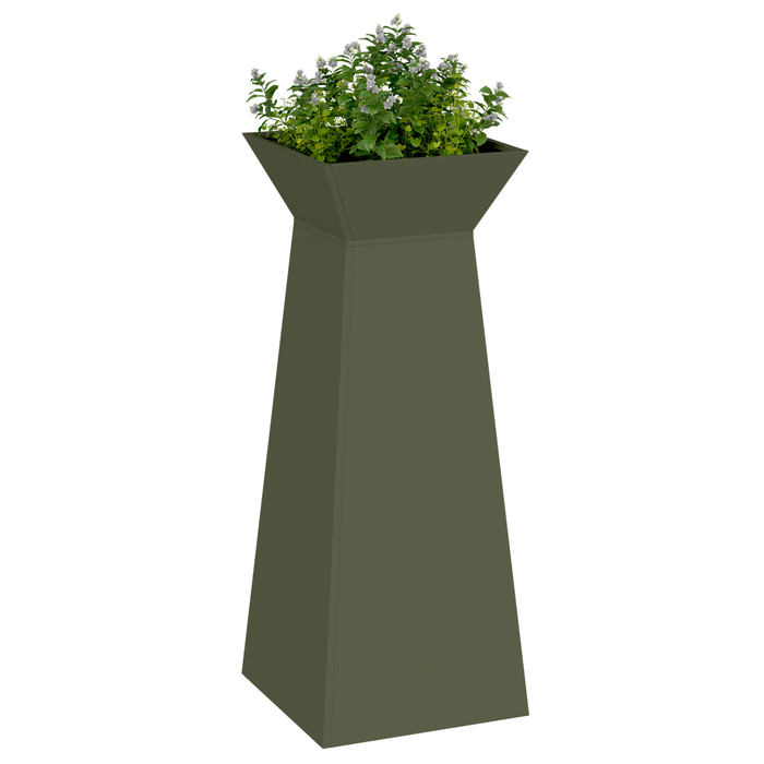 Supporto per Piante Verde oliva Metallo 40 x 40 x 101 cm Fioriere