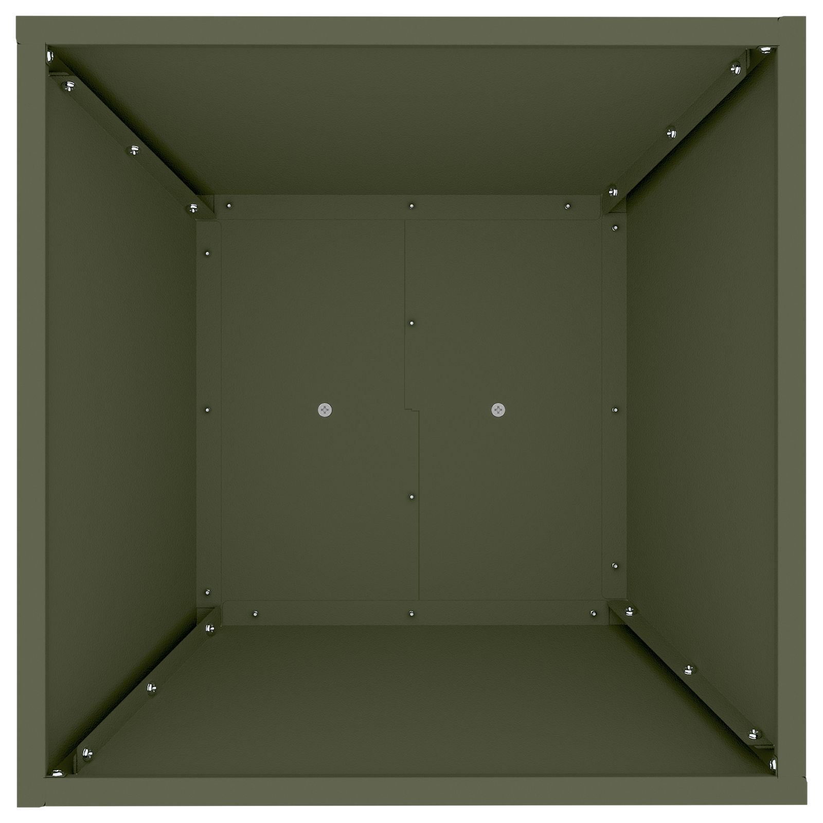 Supporto per Piante Verde Oliva Metallo 40 x 40 x 101 cm