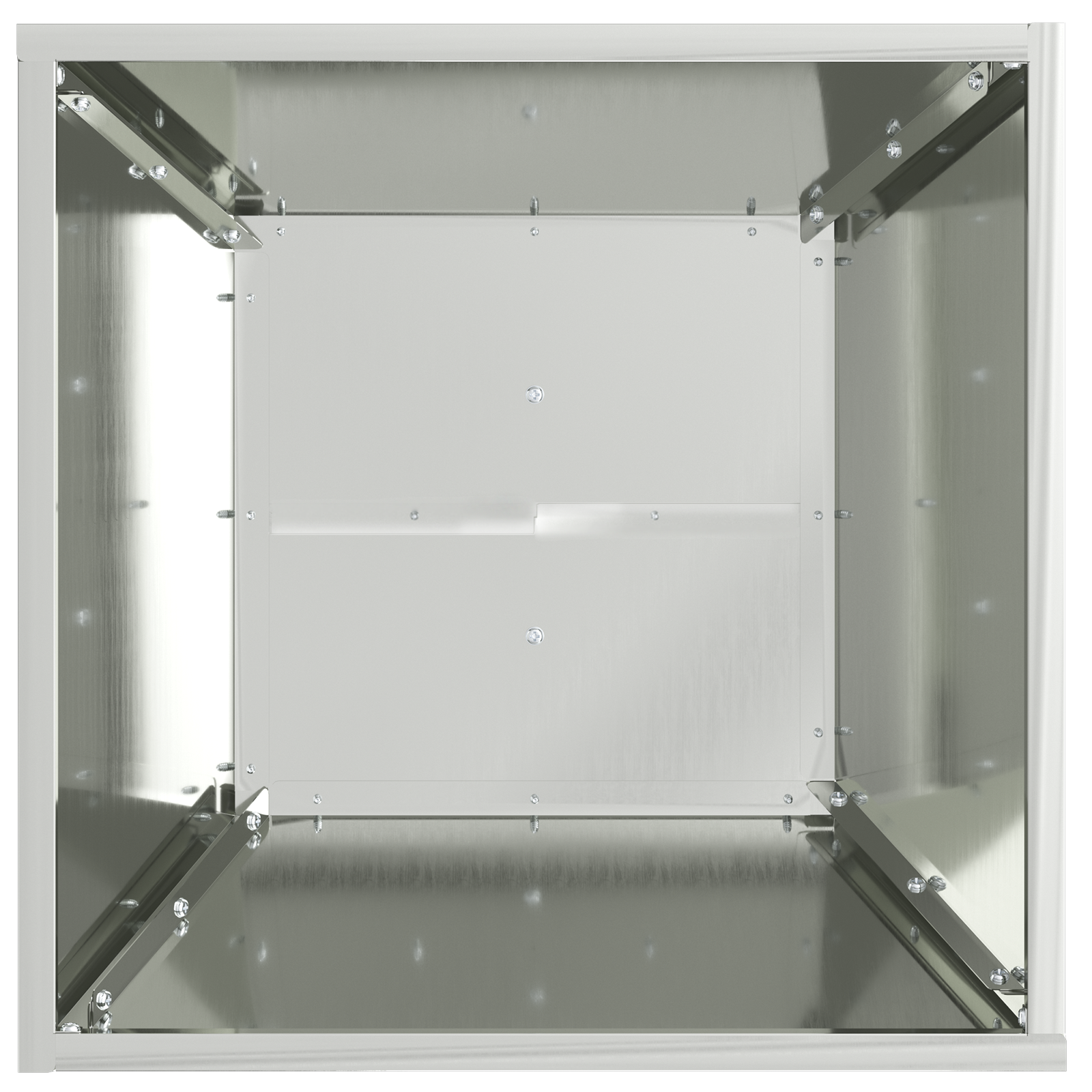 Supporto per Piante Acciaio Inox 40 x 40 x 101 cm Durevole