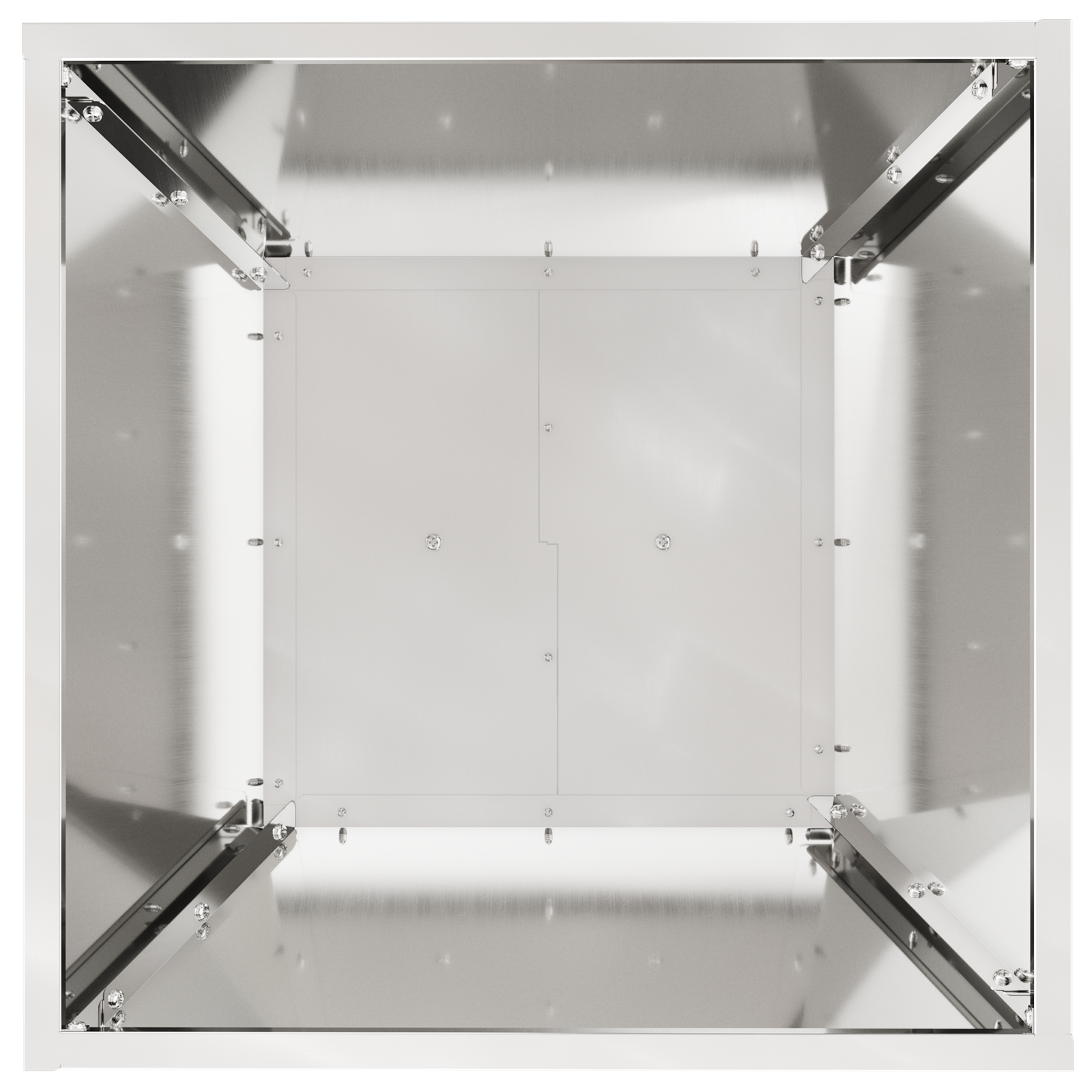 Supporto per piante Acciaio zincato 40 x 40 x 101 cm Vasi