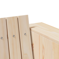 Divano da Giardino 2 posti 134x60x62 cm Legno massello di pino