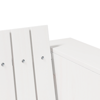 Divano da giardino a 3 posti Bianco Legno Medio Durevole