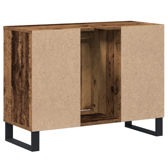 Mobile Lavabo Legno Invecchiato Truciolare Medio Mobile Lavabo