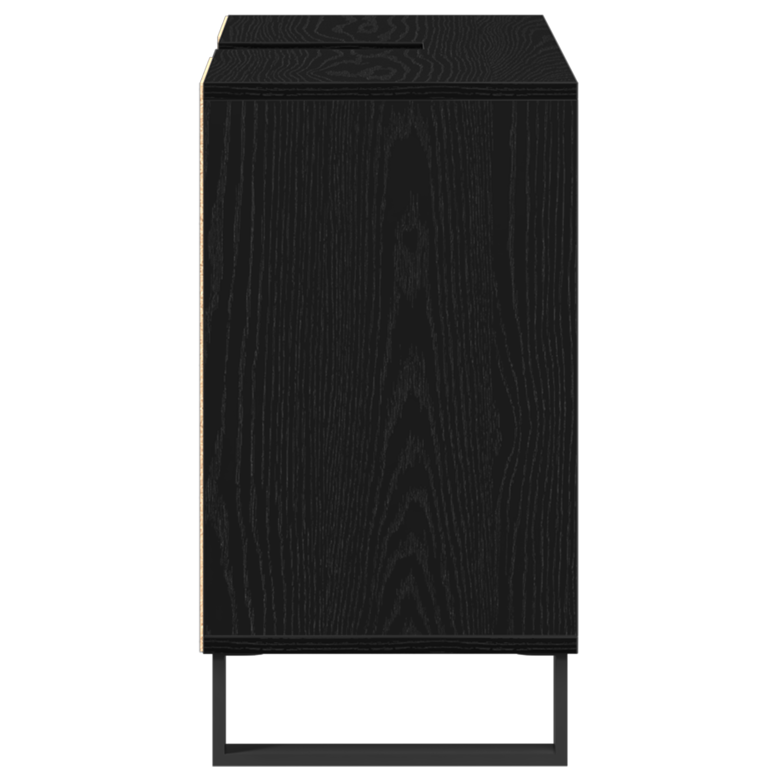 Unità Vanità Rovere Nero Rovere Nero MDF Medio Mobile Bagno