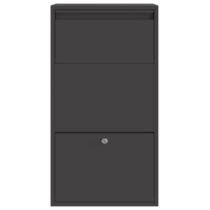 Cassetta per Pacchi Nera 44x22x82 cm Acciaio