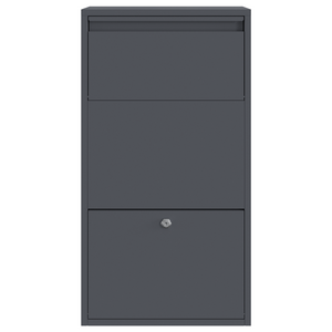 Cassetta per Pacchi Antracite 44x22x82 cm Acciaio